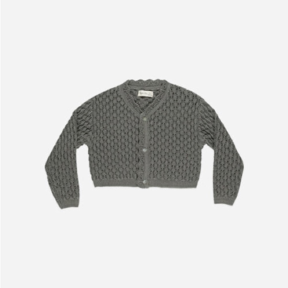 2-3Y Rylee and Cru Toddler Ella Cardigan in forest - Picture 4 of 10